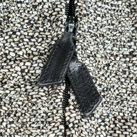 Akris Silk Textured Print Zip Front Blazer Size 14 US 46 FR - Picture 8 of 12